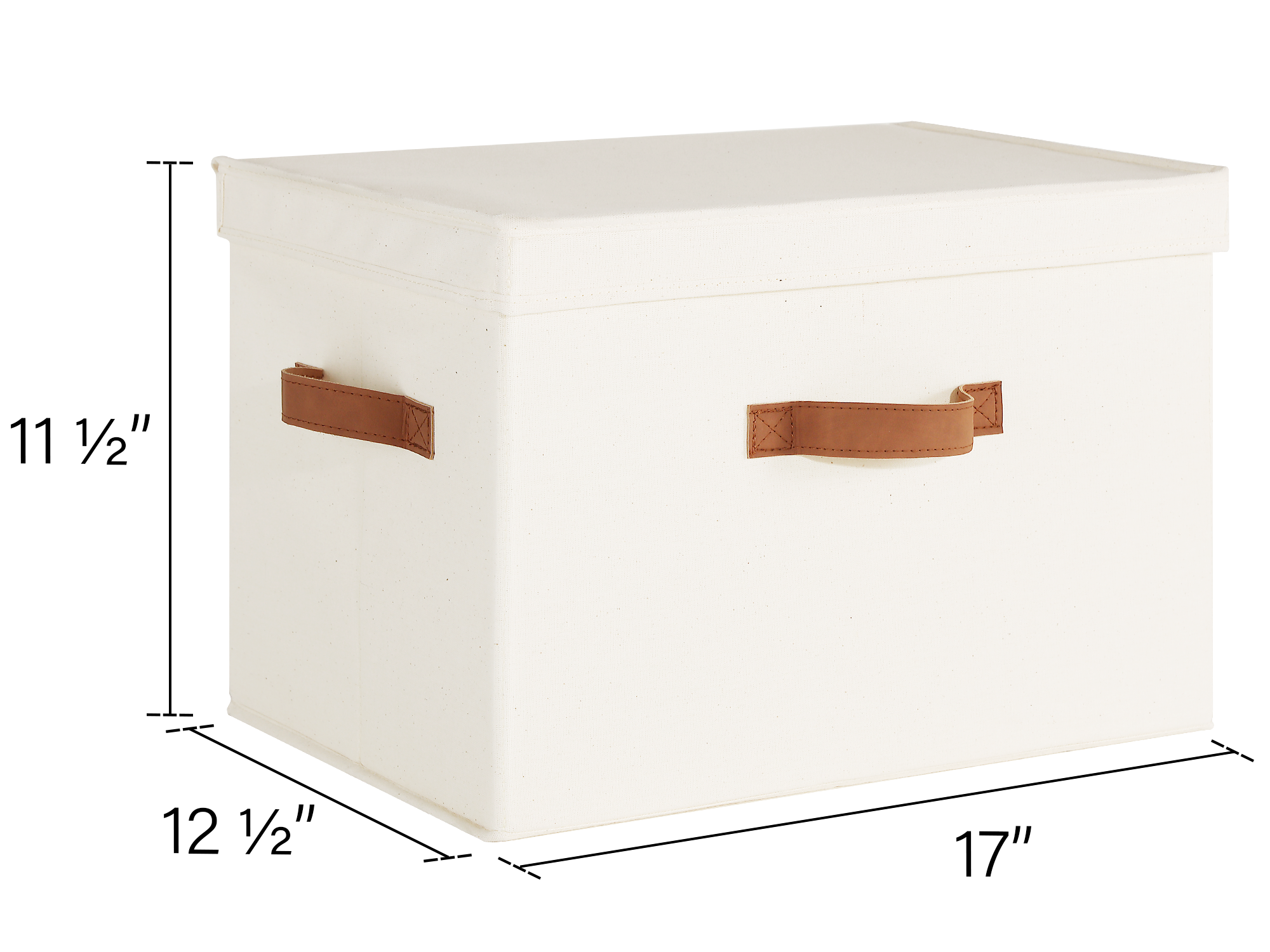 Fabric Storage Bins with Lid, 2-Pack