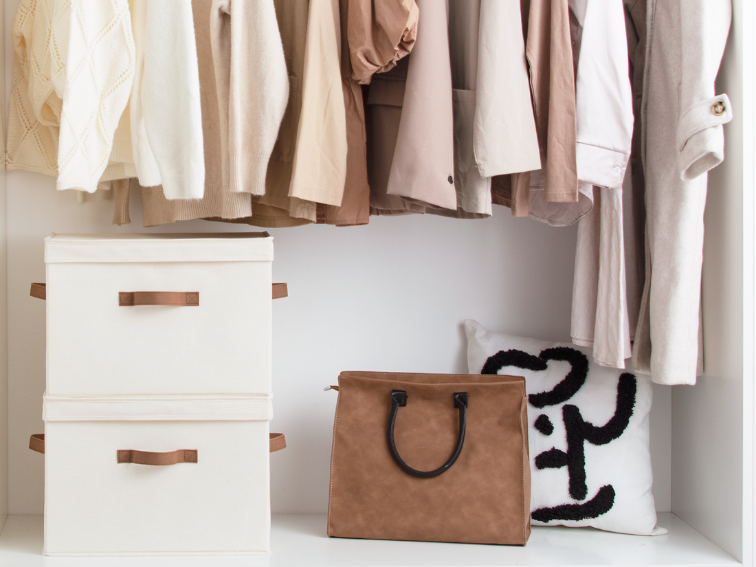 Fabric Storage Bins with Lid, 2-Pack