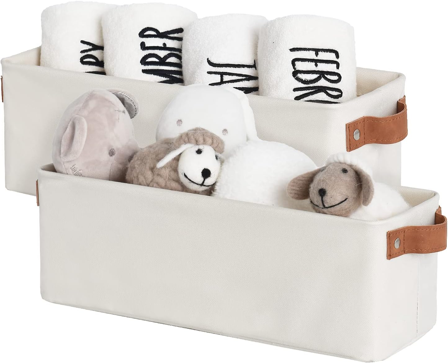 Narrow Storage Bins, Small Baskets for Organizing