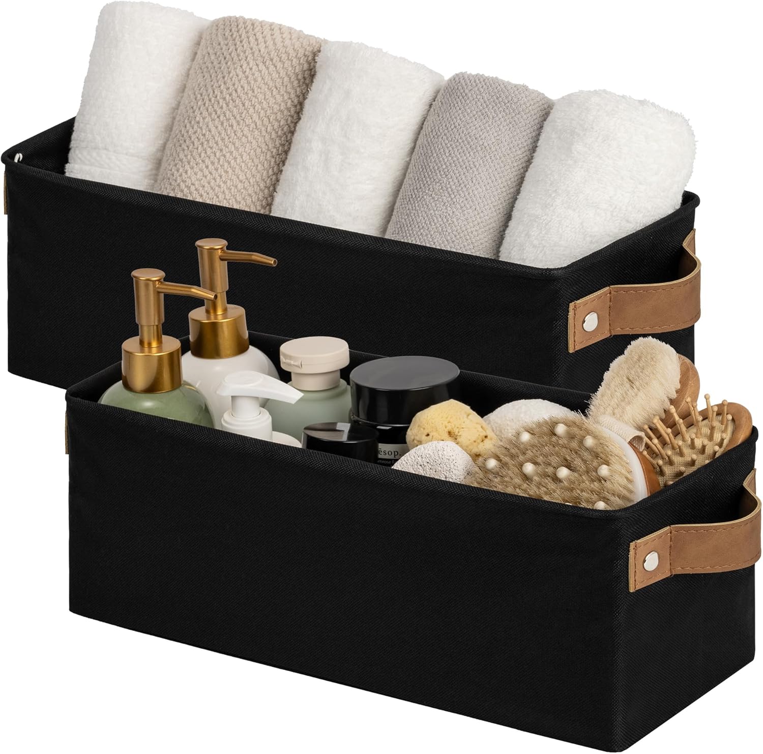 Narrow Storage Bins, Small Baskets for Organizing