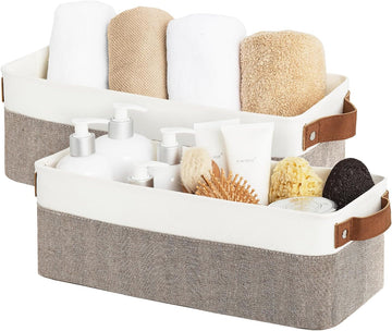 Narrow Storage Bins, Small Baskets for Organizing