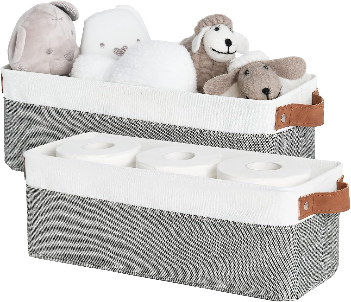 Narrow Storage Bins, Small Baskets for Organizing