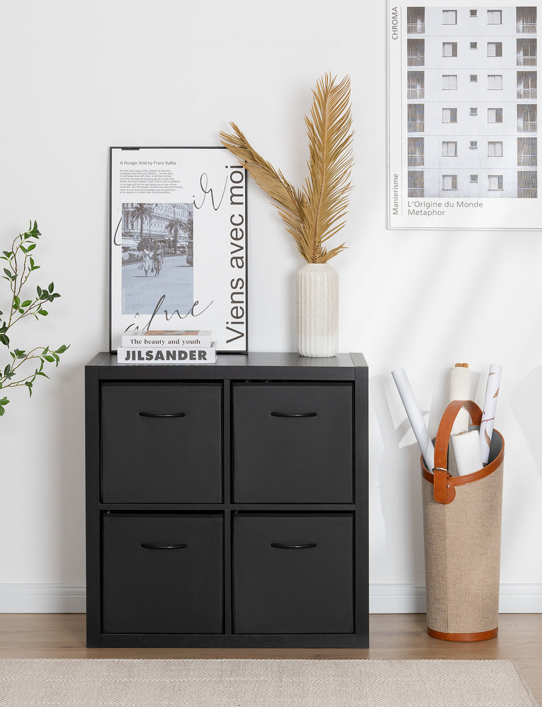 Storage Cube Organizer Baskets, 4-Pack