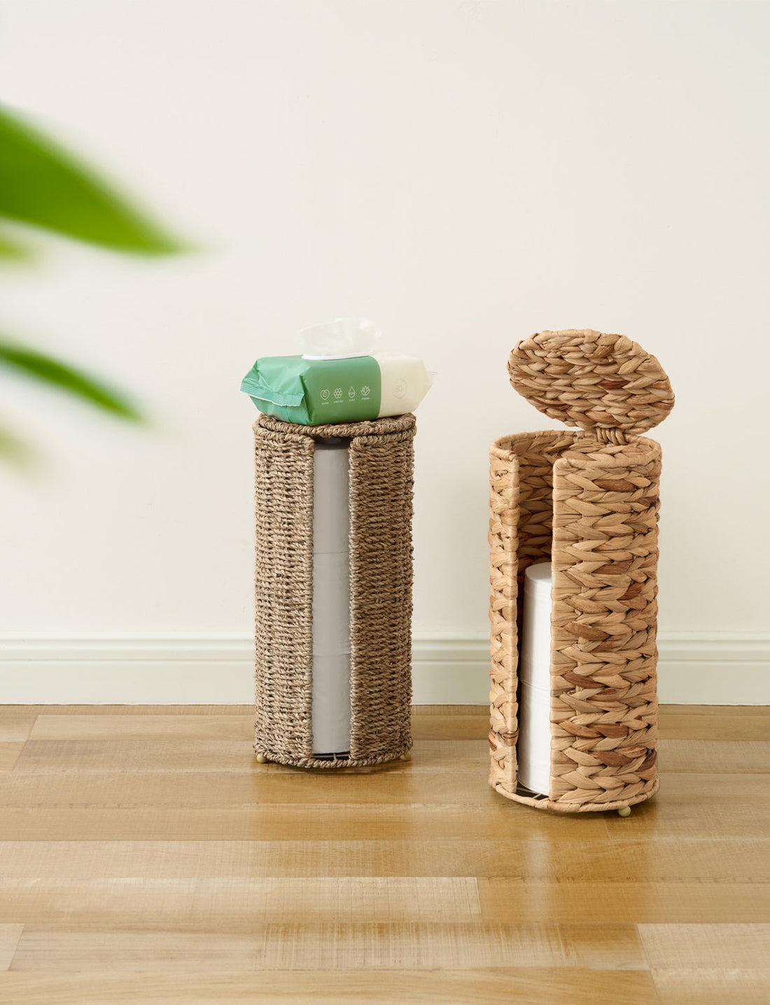 Free Standing Toilet Paper Holder, 3 Rolls of Toilet Tissue Storage