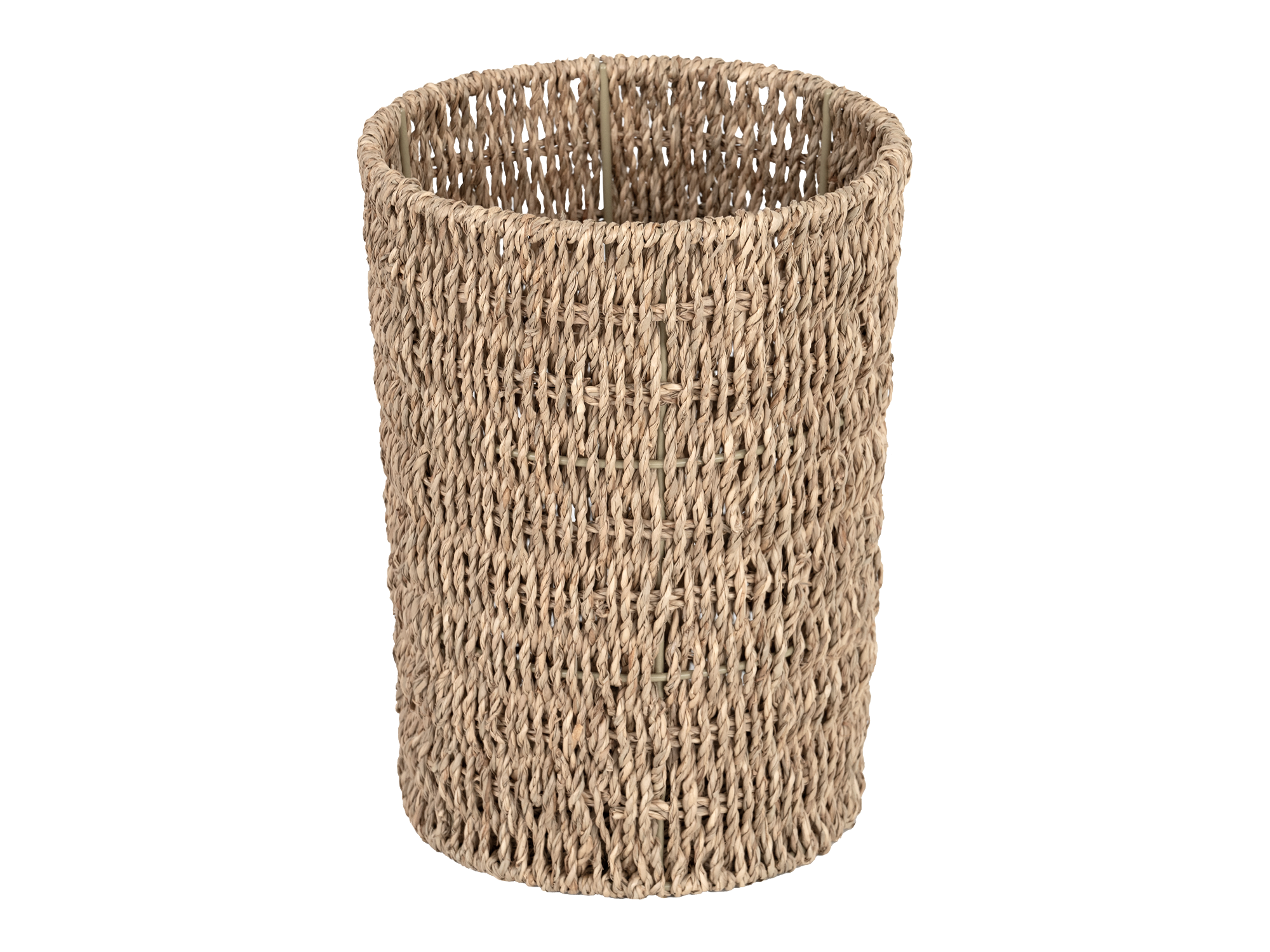 Wicker Garbage Can for Bedroom, Bathroom