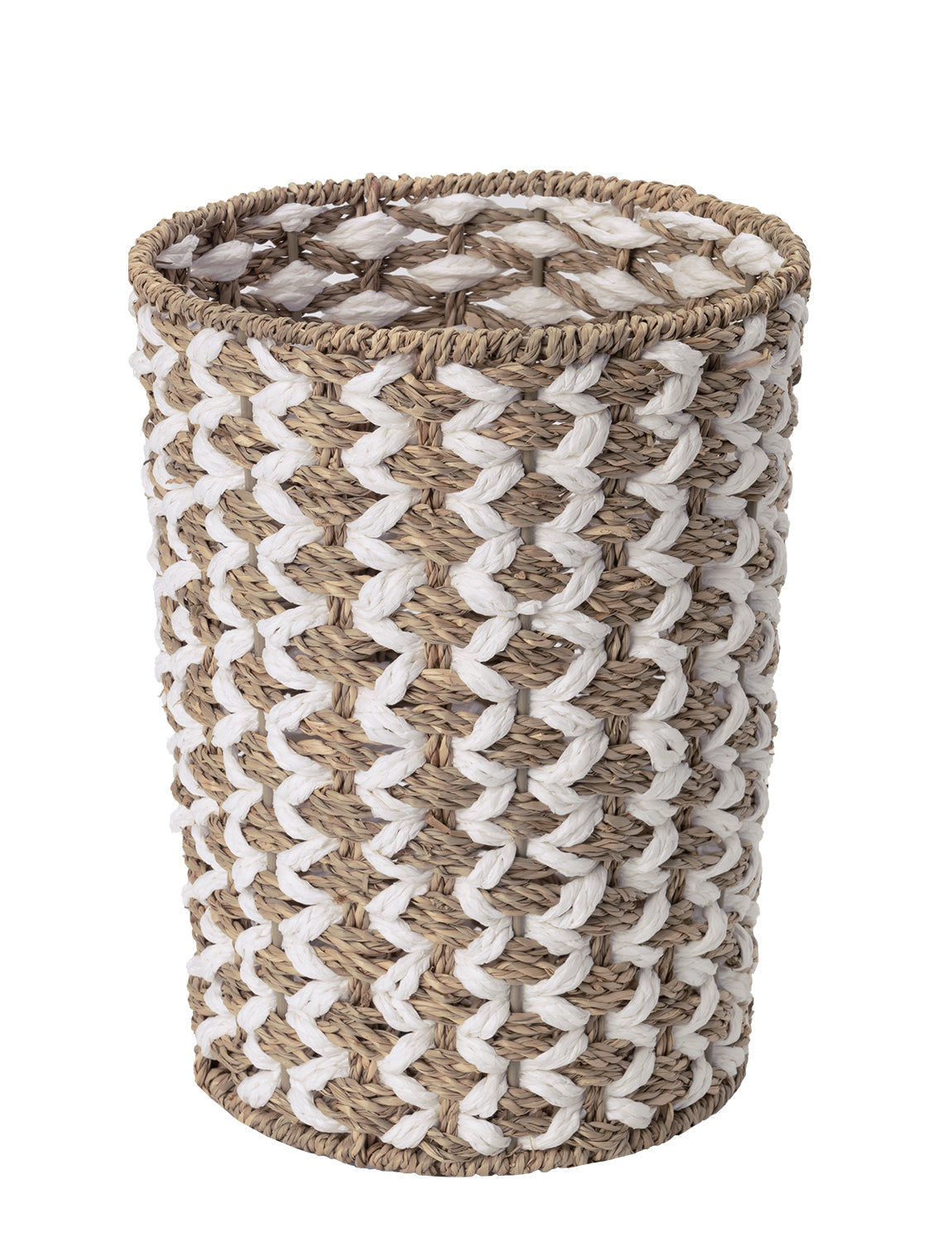 Wicker Garbage Can for Bedroom, Bathroom
