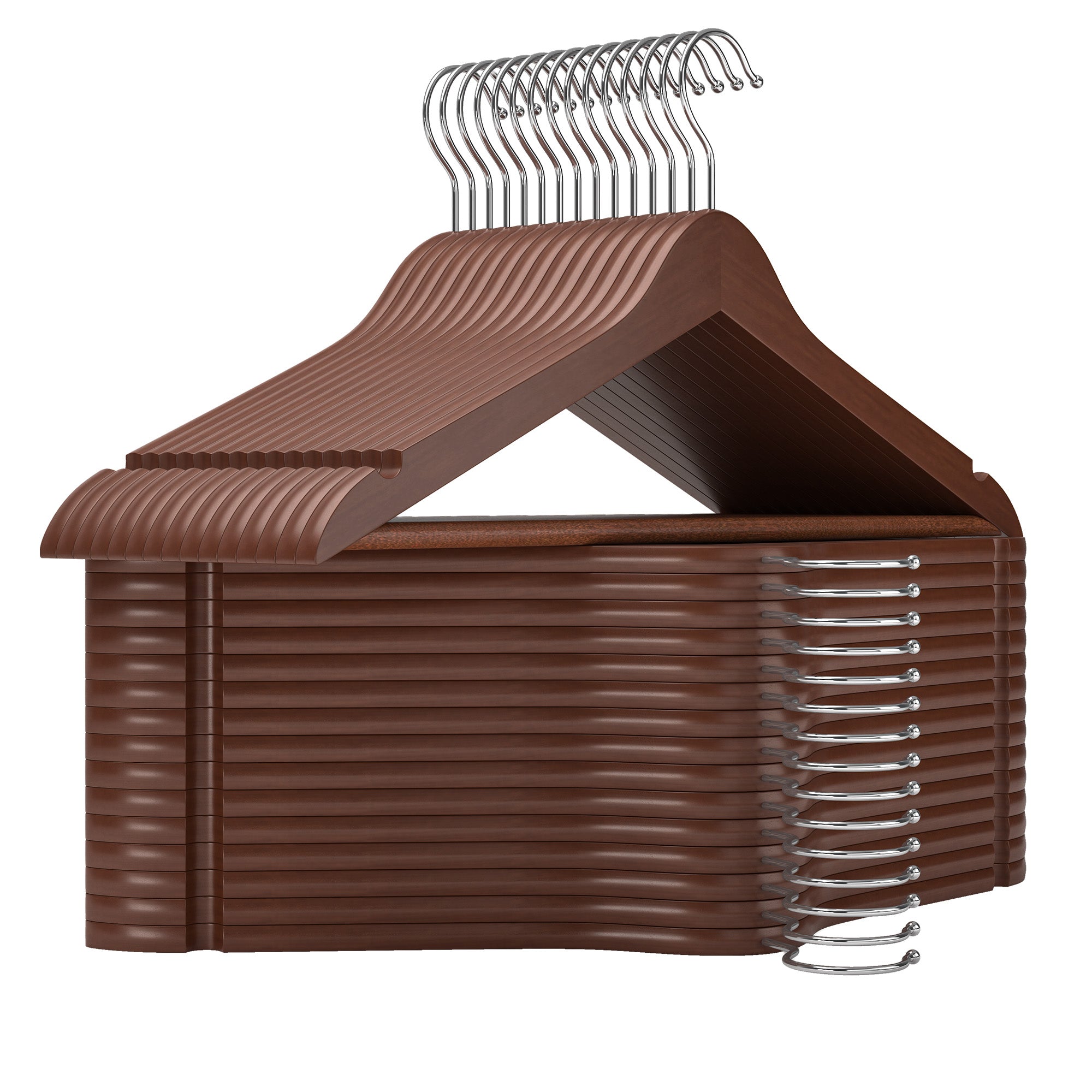 Wooden Hangers 20 Pack for Closet