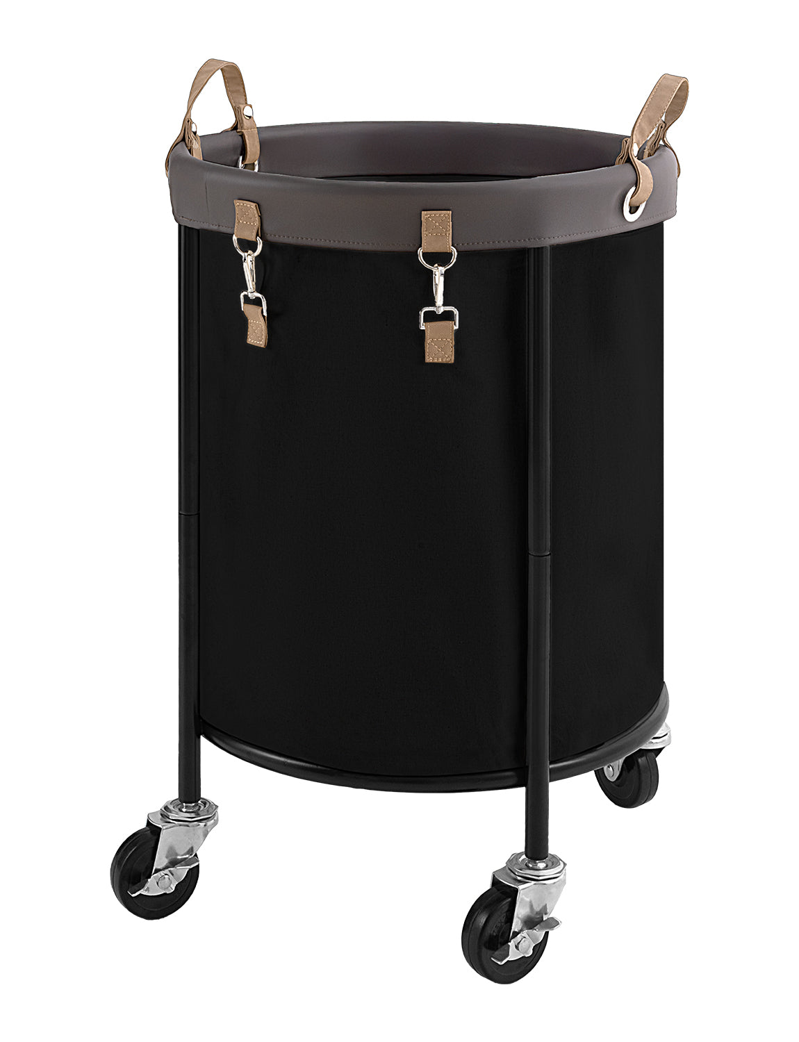 Rolling Laundry Basket, Clothes Hamper with Wheels, 1-Pack