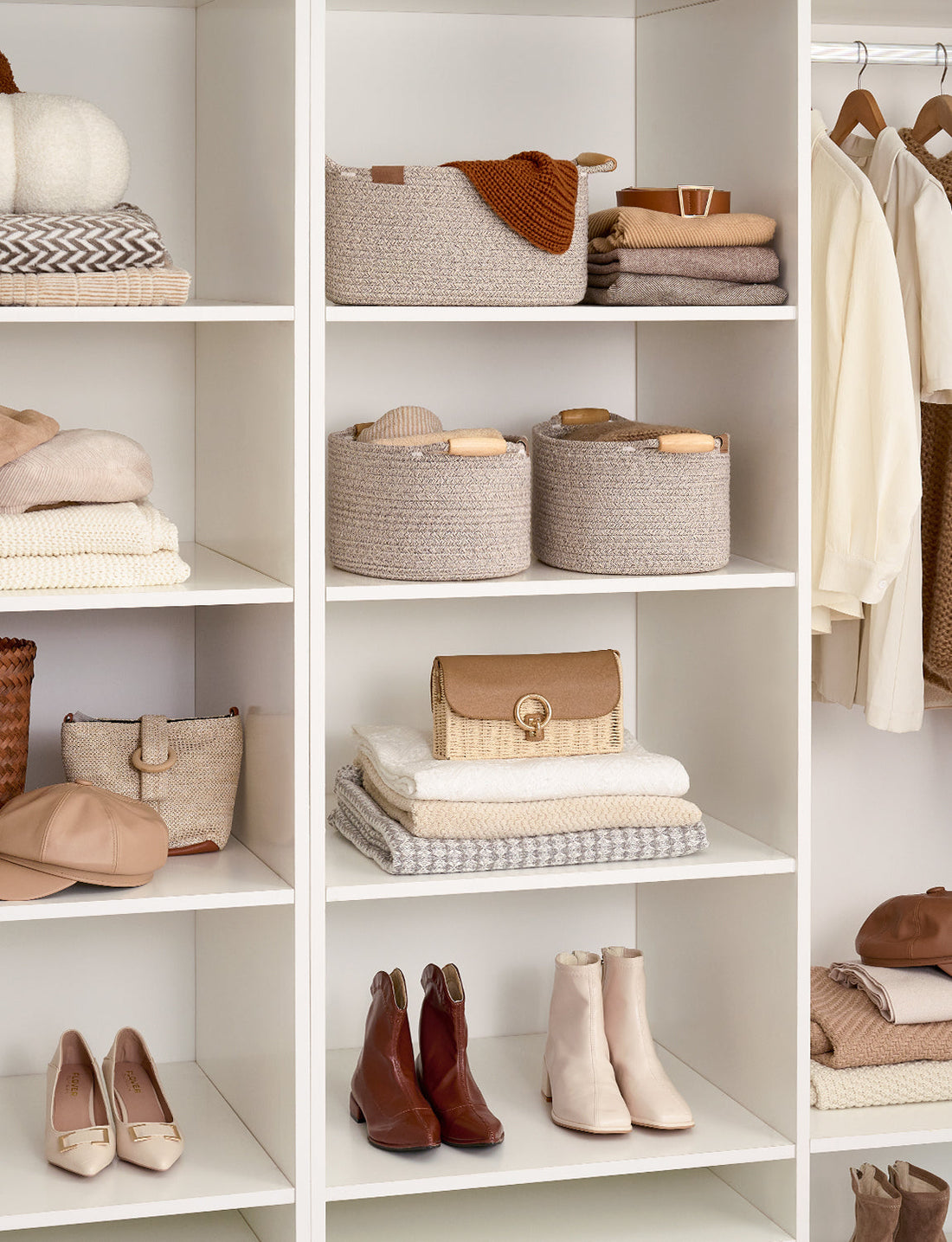 13 inch Cotton Rope Woven Basket for Organizing